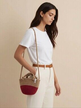 NEW GAP Mini Bucket Rope Crossbody Bag